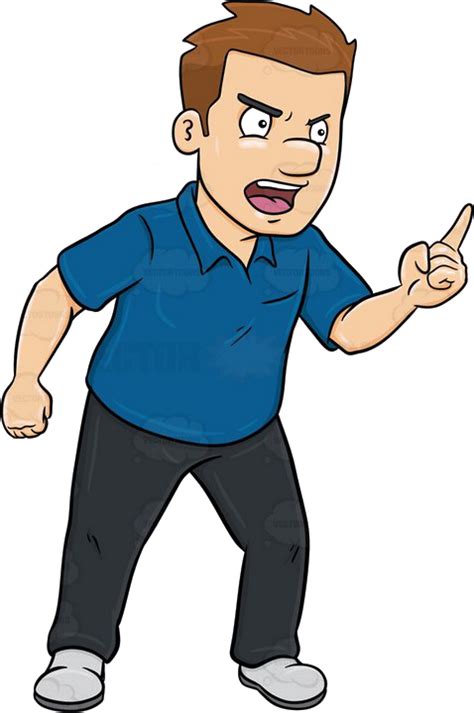 Angry Person Png Pic Angry Man Cartoon Png Clipart Full Size