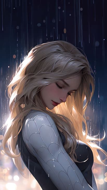 412x732 Gwen Stacy In The Rain 412x732 Resolution Hd 4k Wallpapers Images Backgrounds Photos