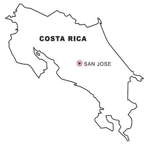 Dibujos De Mapa De Costa Rica Para Colorear Para Colorear Pintar E