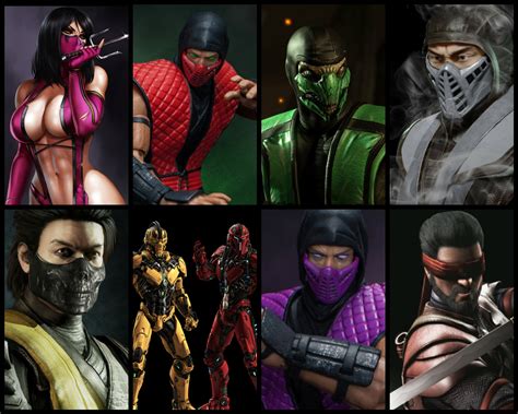 Mortal Kombat 2 All Characters