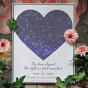 The Night We Met Custom Star Map By Date Night Our First Etsy Uk