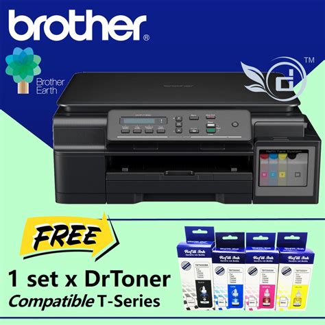 On the front side of the cassette with a transparent cover so you can see the capacity of remaining ink. Brother DCP-T300 Printer-FREE Compatible Dr.Toner Brother T-series Ink (CMYK) | Shopee Malaysia