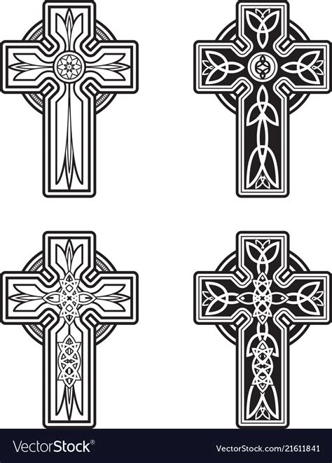 Celtic Crosses Royalty Free Vector Image Vectorstock