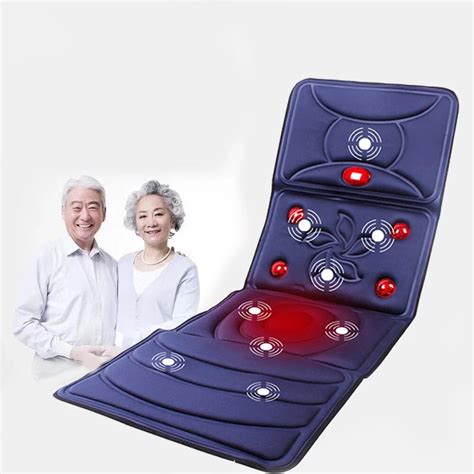 220v Eight Modes Collapsible Full Body Massage Mattress Automatic Heating Multifunction Far