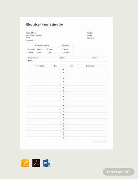 Find & download the most popular electric panel vectors on freepik free for commercial use high quality images made for creative projects. 30 Electrical Panel Schedule Template Download in 2020