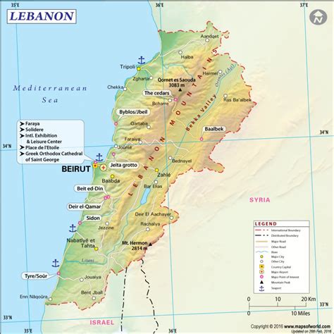 Map Of Lebanon Travel In 2019 Lebanon Map Map Middle East Map