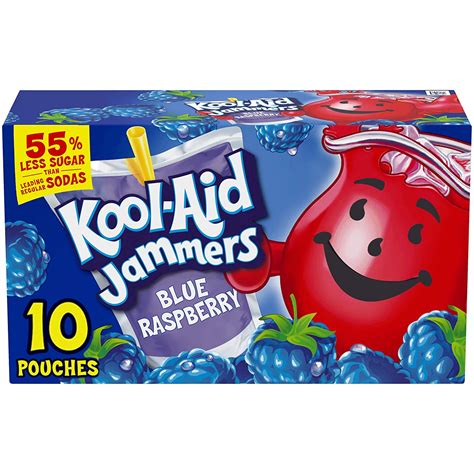 Kool Aid Jammers Blue Raspberry 10 Ct 6 Oz American Food Store