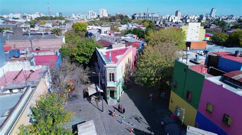Aerial Landscape Of Town Of Buenos Aires Capital City Of Argentina