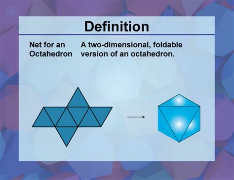 Definition 3d Geometry Concepts Net For An Octahedron Media4math