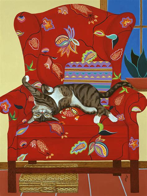Ms Kitty A Lazy Afternoon Painting By Jan Panico