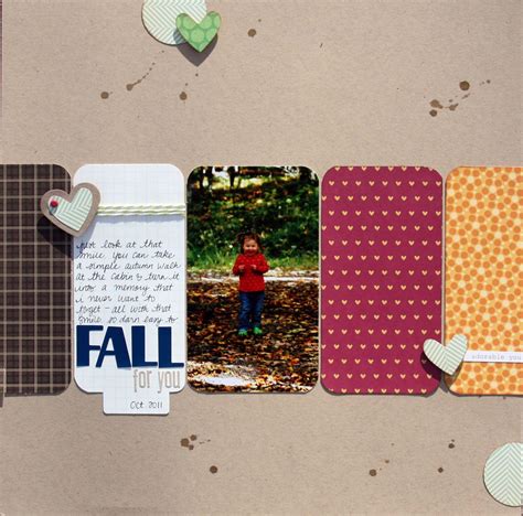 Fall For You Thats Cute Scrapbook Inspiration