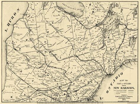 Ontario Railway Map