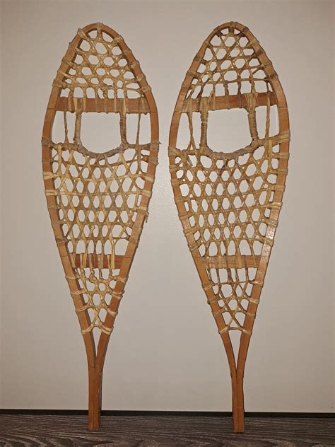 Vintage Wooden Snowshoes Etsy Canada