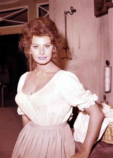 Sophie loren displays too much bosom for american tastes, but italians don't blink (i.redd.it). Beautiful Pics of Sophia Loren on the Set "Madame Sans-Gêne" in 1961 ~ Vintage Everyday
