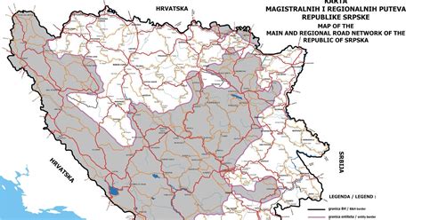 Auto Karta Bosne I Hercegovine I Republike Srpske