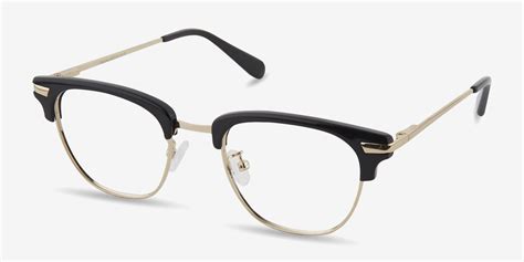 identity browline black full rim eyeglasses eyebuydirect