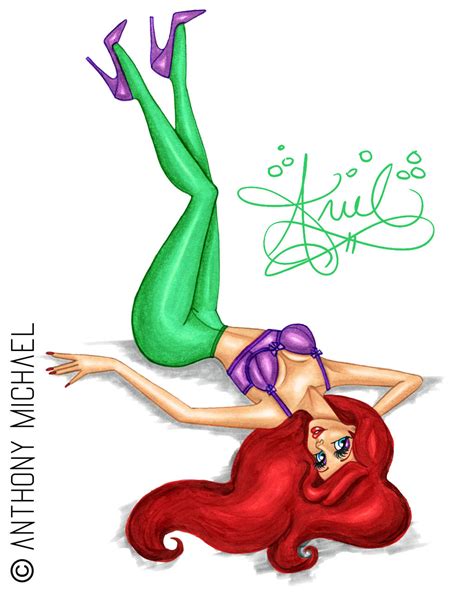 Disney Pin Up Princess Ariel By Anth0nym1cha3l On Deviantart
