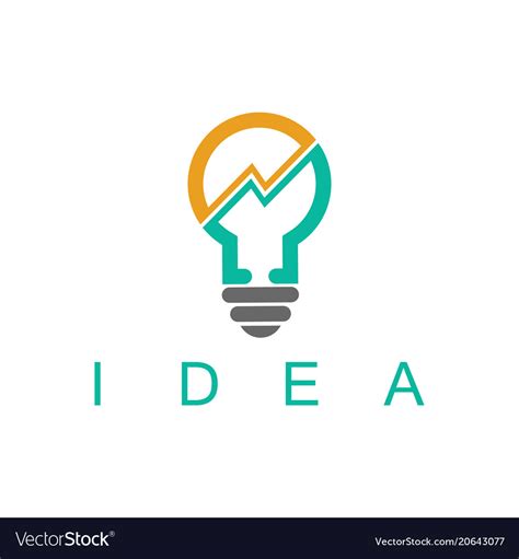 Light Bulb Idea Business Logo Royalty Free Vector Image