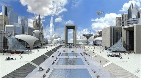 Alien Cities 2 By Sybyllla Via Flickr Futuristic City Futuristic