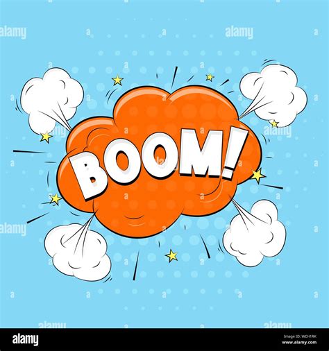 Boom Sound Comic Pop Art Style Expression Stock Vector Image And Art Alamy