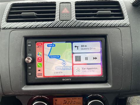 Sony Xav Ax100 Running Wireless Carplay Using Carplay2air Adapter