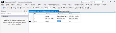 How We Can Add The Sql Database In Asp Net Web Api