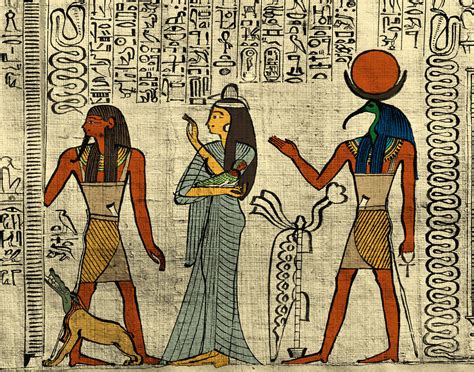 Papyrus Painting Thebes Ancient Egypt Painting By George Holton Pixels