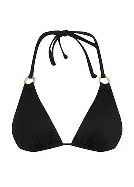 Black Triangle Bikini Top By Lascana Swimwear365