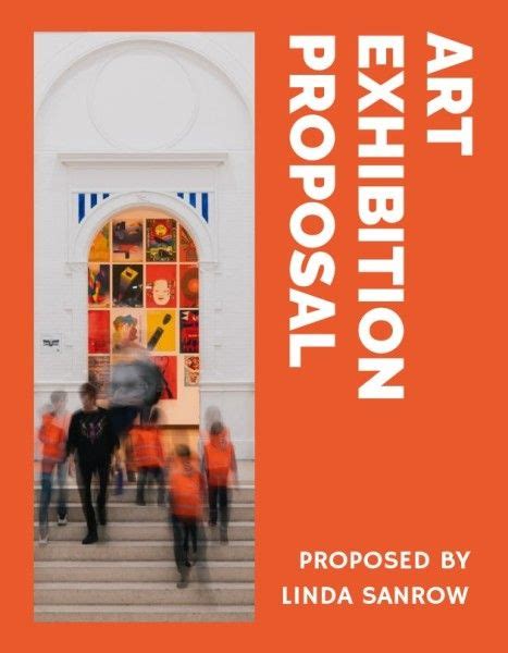 Orange Art Exhibition Proposal Marketing Proposal Template And Ideas