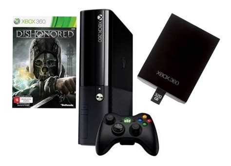 Console Xbox 360 Super Slim 500gb Travado Jogo Dishonored Mercado Livre