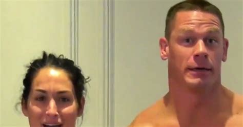 Nikki Bella And John Cena Get Naked To Celebrate Her Reaching K My