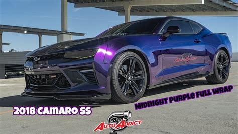 Inozetek Supergloss Metallic Midnight Purple 18 Camaro Ss Full Wrap