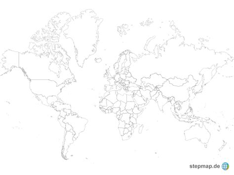 Weltkarte Umrisse Vereinfacht Stepmap Weltkarte Umrisse Landkarte My