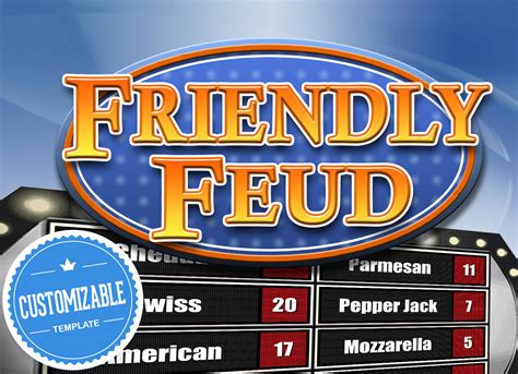 Challenge people 1 on 1 in classic feud fun answer the best feud surveys and play in the best gameshow ever! Family Feud Customizable Powerpoint Template | Youth Downloads
