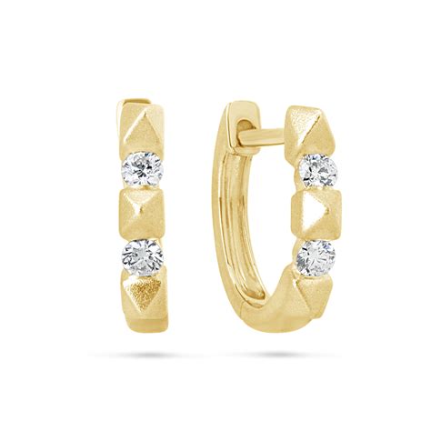 Dilamani Jewelry Diamond Spike Huggie Earring