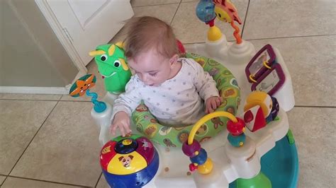 David And His Baby Einstein Exersaucer Youtube