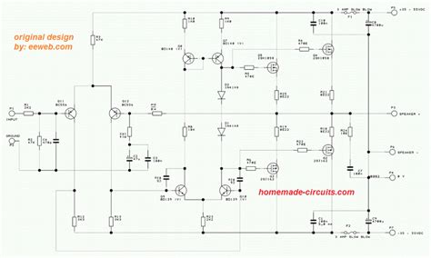 Watt Mosfet Amplifier Circuit