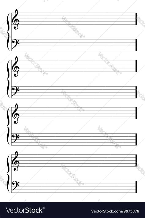 Musical Staff And Staves Royalty Free Vector Image