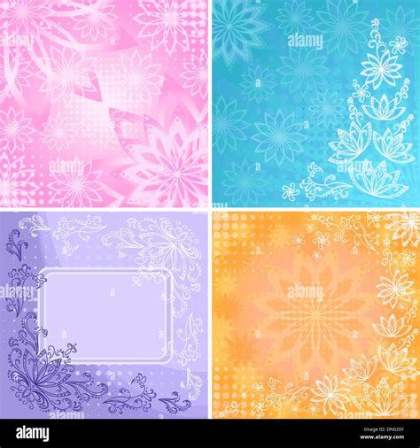 Abstract Floral Backgrounds For Stock Vector Images Alamy