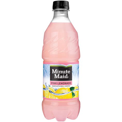 Serving size 8 fl oz (240 ml). Minute Maid Light Pink Lemonade Nutrition Facts ...