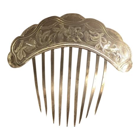 Antique Sterling Silver Hair Comb Chairish