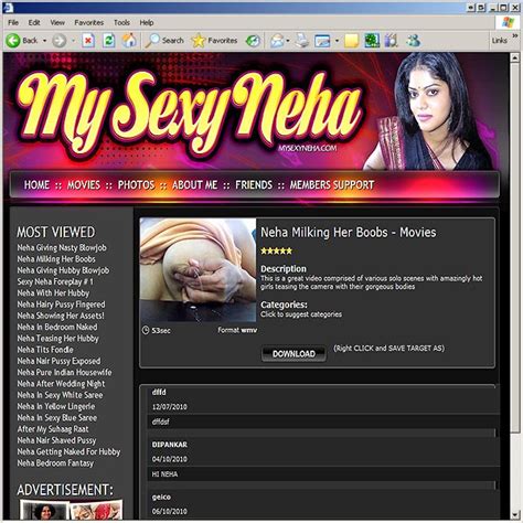Freeones Gives Porn Site My Sexy Neha An Overall Review Rating Of 6