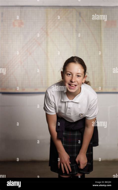 Girl School Uniform Stock Photo Alamy
