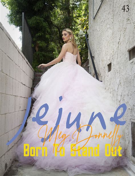 Cover Meg Donnelly Born To Stand Out — Jejune Magazine