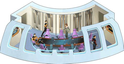 Schematic Of Observation Lounge From Uss Enterprise Ncc 1701 D