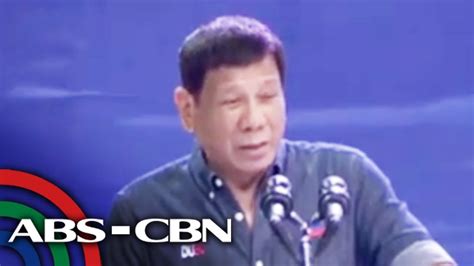 Duterte Tells Icc Wary Bato I Take Full Responsibility For Drug War Abs Cbn News Youtube