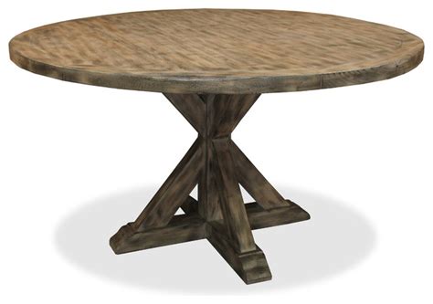 Gate legged dining tables have been around for a long time now, and they still provide a good answer for small homes that lack an area in which to set up a long table permanently. Seth Recycled Wooden Round Dining Table, Grey, 60 ...