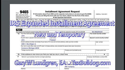 Irs Expanded Installment Agreement Temporary Until 9 30 18 Ep2018 02