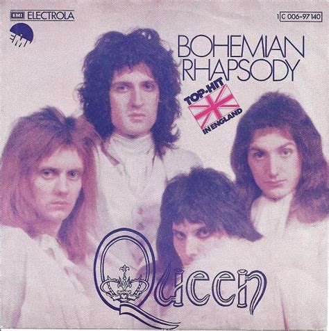 Queen Bohemian Rhapsody 1975 Blue Backsleeve Teldec Press Vinyl