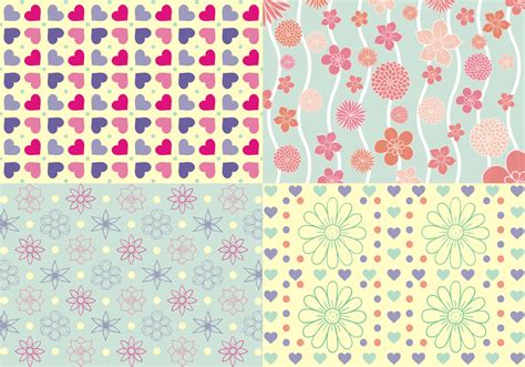 Girly Patterns Vector Download Free Vector Art Stock